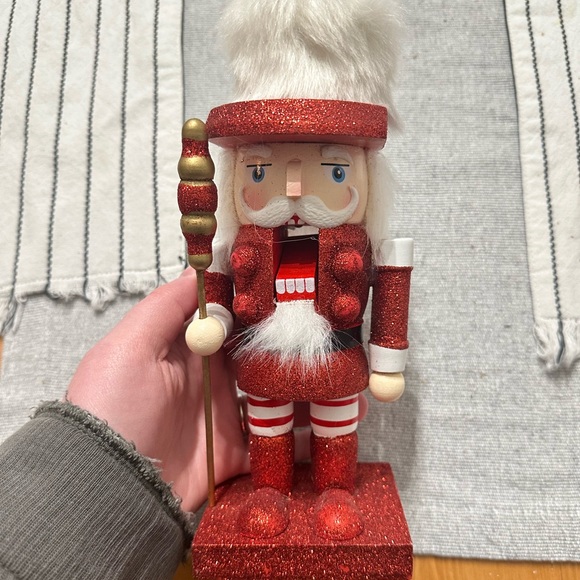 Red Sparkly Nutcracker - Picture 2 of 3